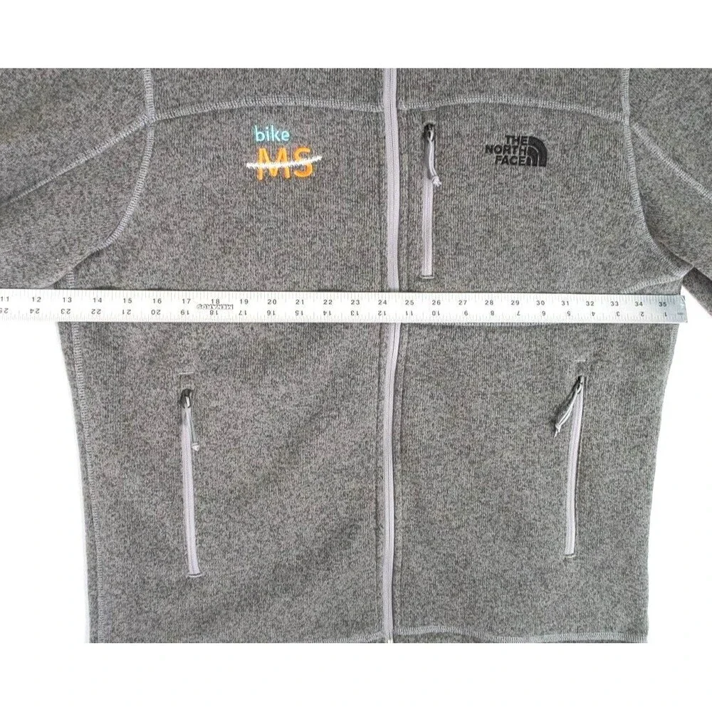 The North Face Jacket Men's Large Gray Full Zip Sweater Jacket Outdoor